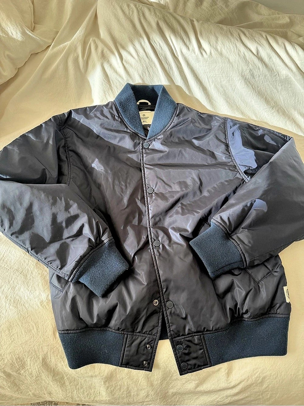 Reigning Champ Bomber Jacket in Black Size Small Like New